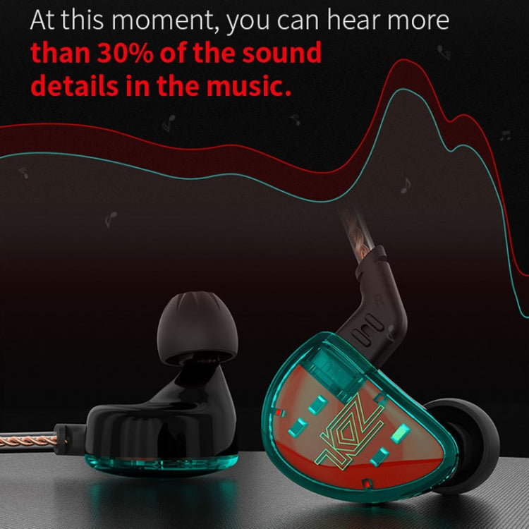Écouteurs intra-auriculaires HiFi KZ AS10 à dix unités, sans microphone